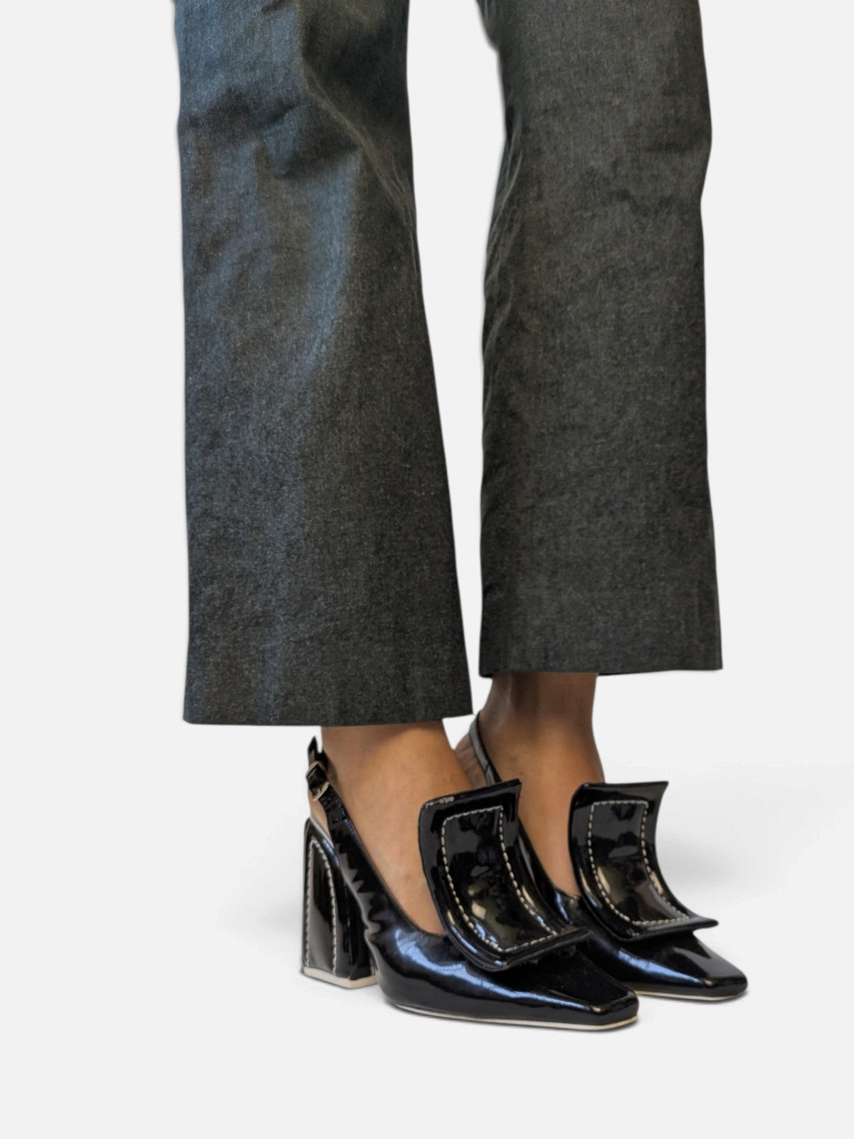 Jeffrey Campbell sculptural patent leather heels (2000s)