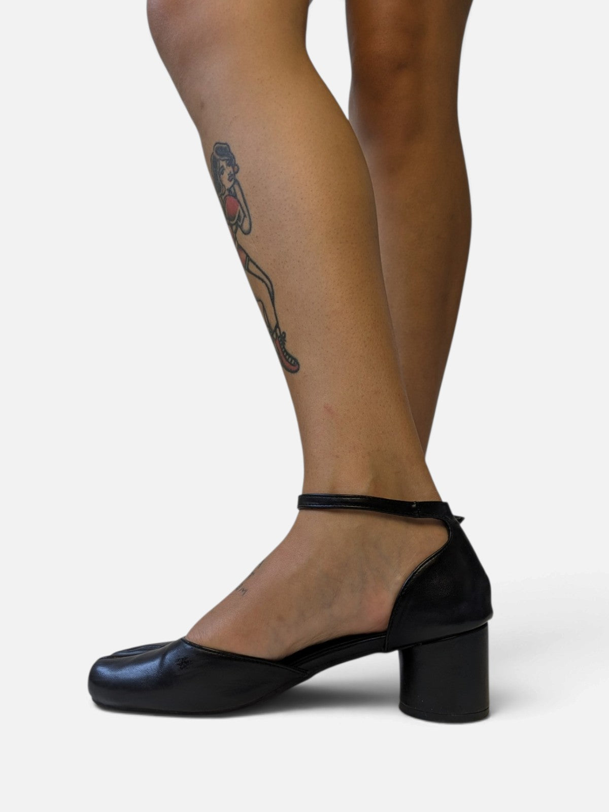 Tabi mary jane shoes with block heel