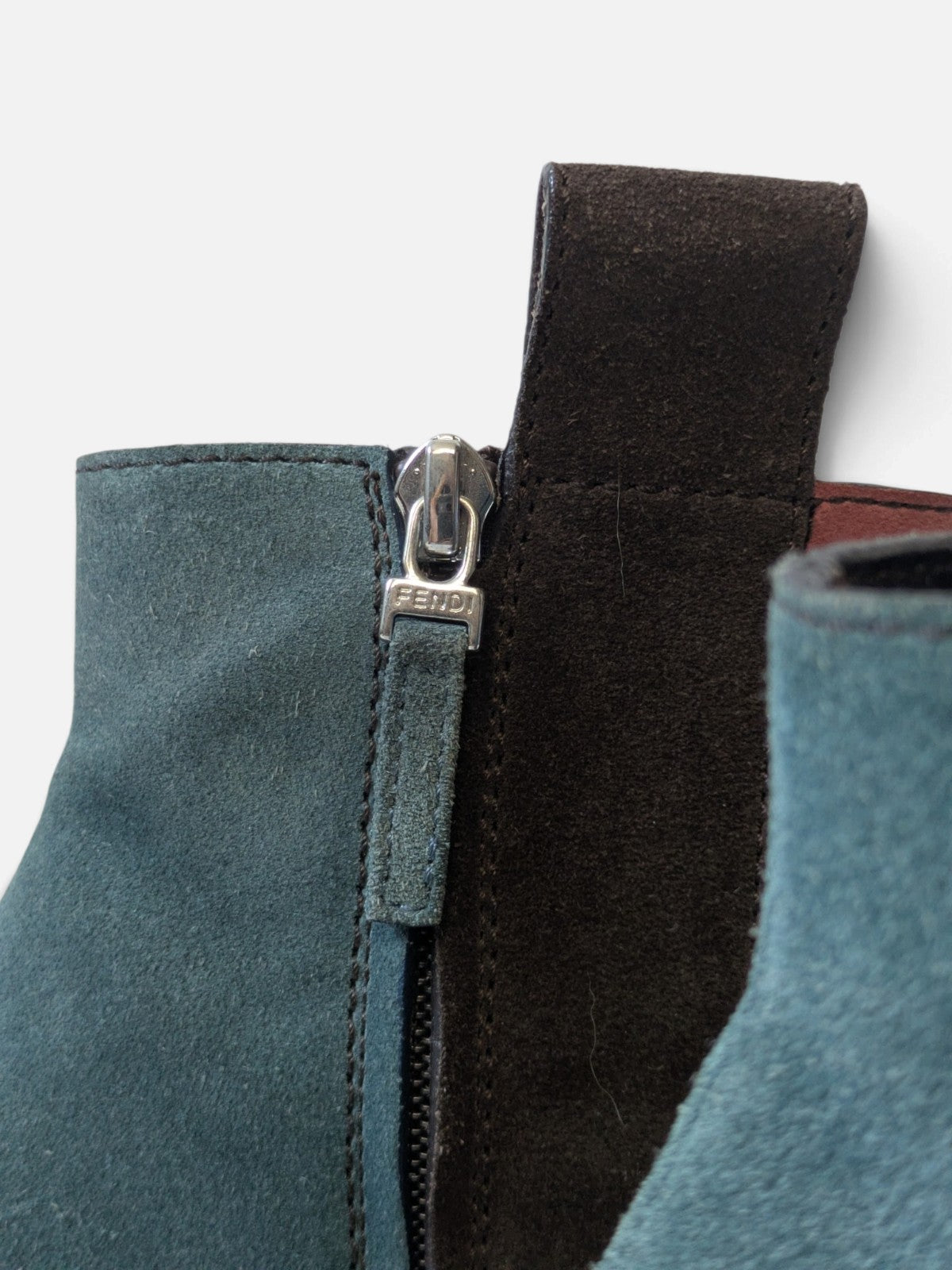 Fendi suede sculptural wedge boots (FW 2015)