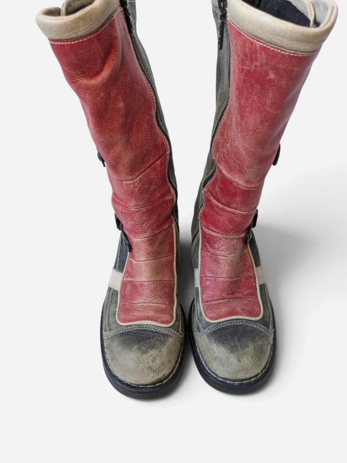 OxS biker grunge cyber boots (2000s)