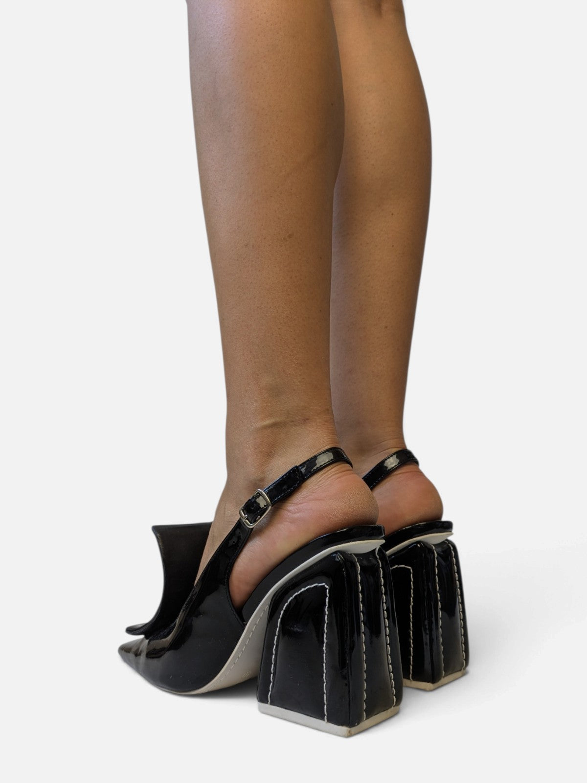 Jeffrey Campbell sculptural patent leather heels (2000s)