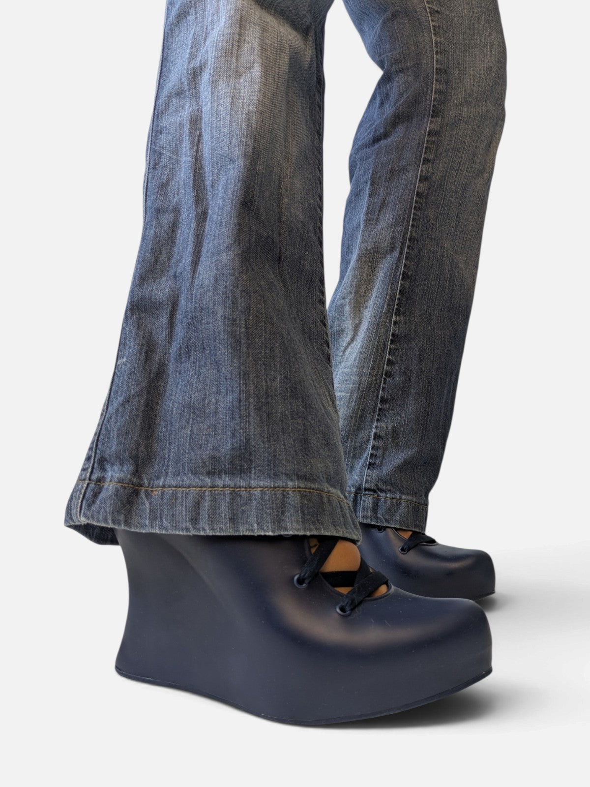 Melissa sculptural lace-up wedges (2000s)