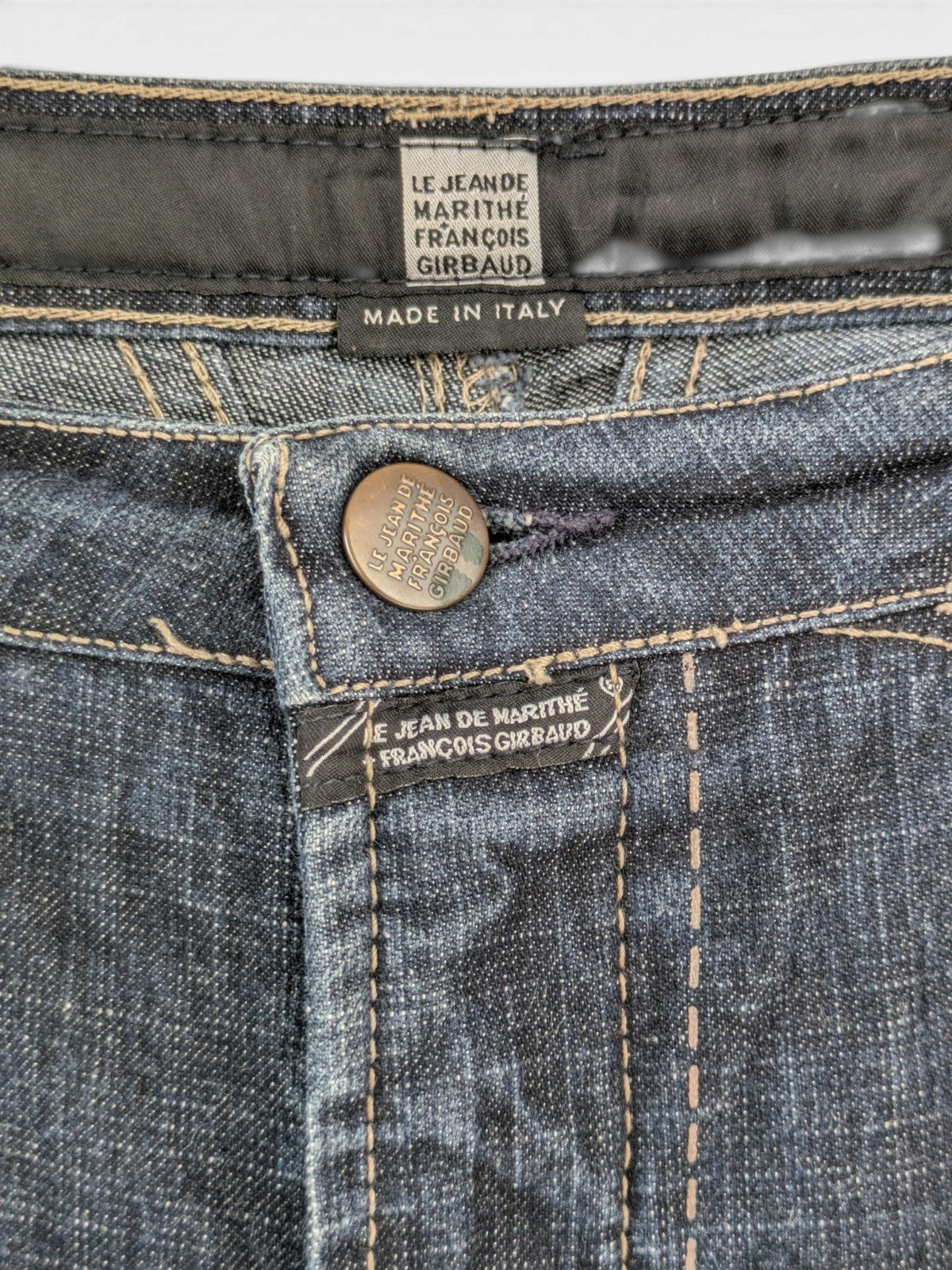 Marithé+François Girbaud zip-detail bootcut jeans (2000s)