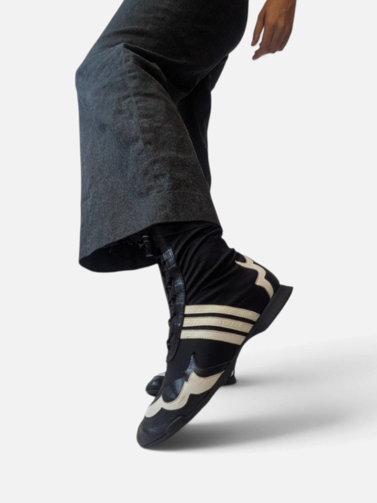 High-top boxing-style sneaker boots (2000s)