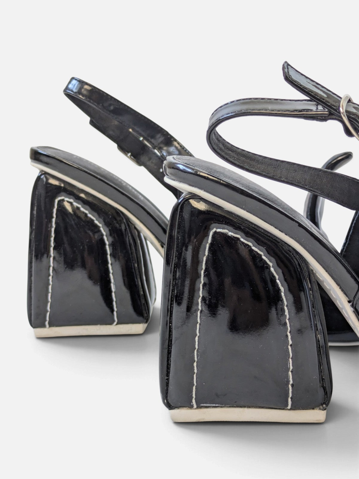 Jeffrey Campbell sculptural patent leather heels (2000s)