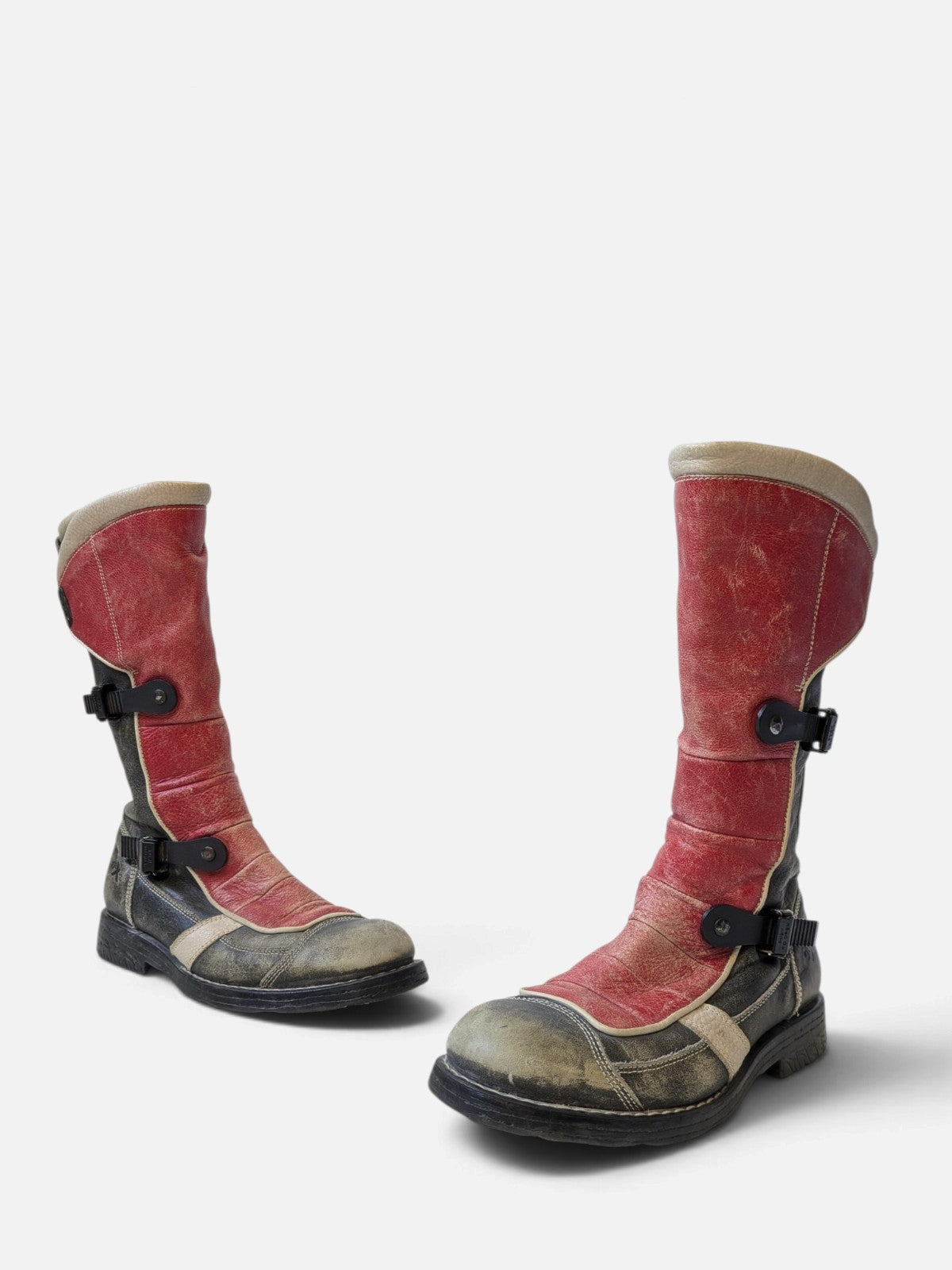 OxS biker grunge cyber boots (2000s)
