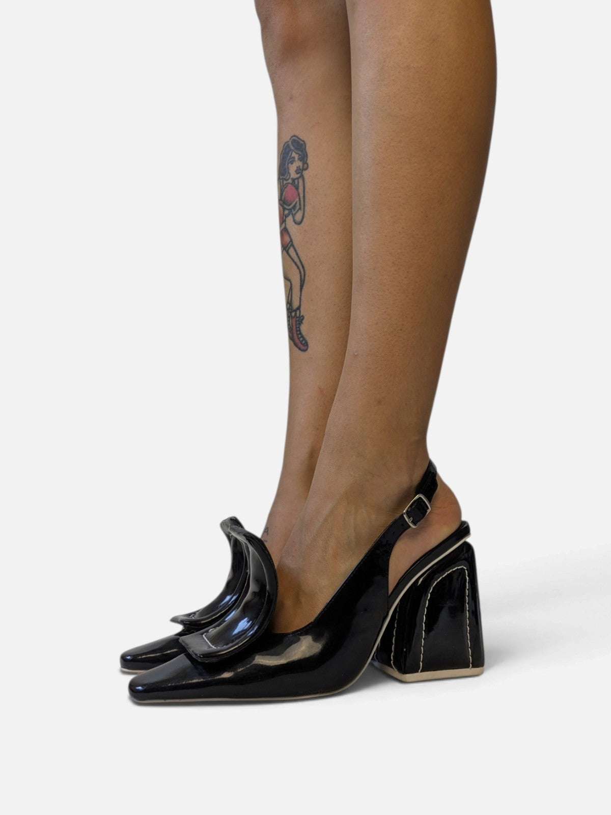 Jeffrey Campbell sculptural patent leather heels (2000s)