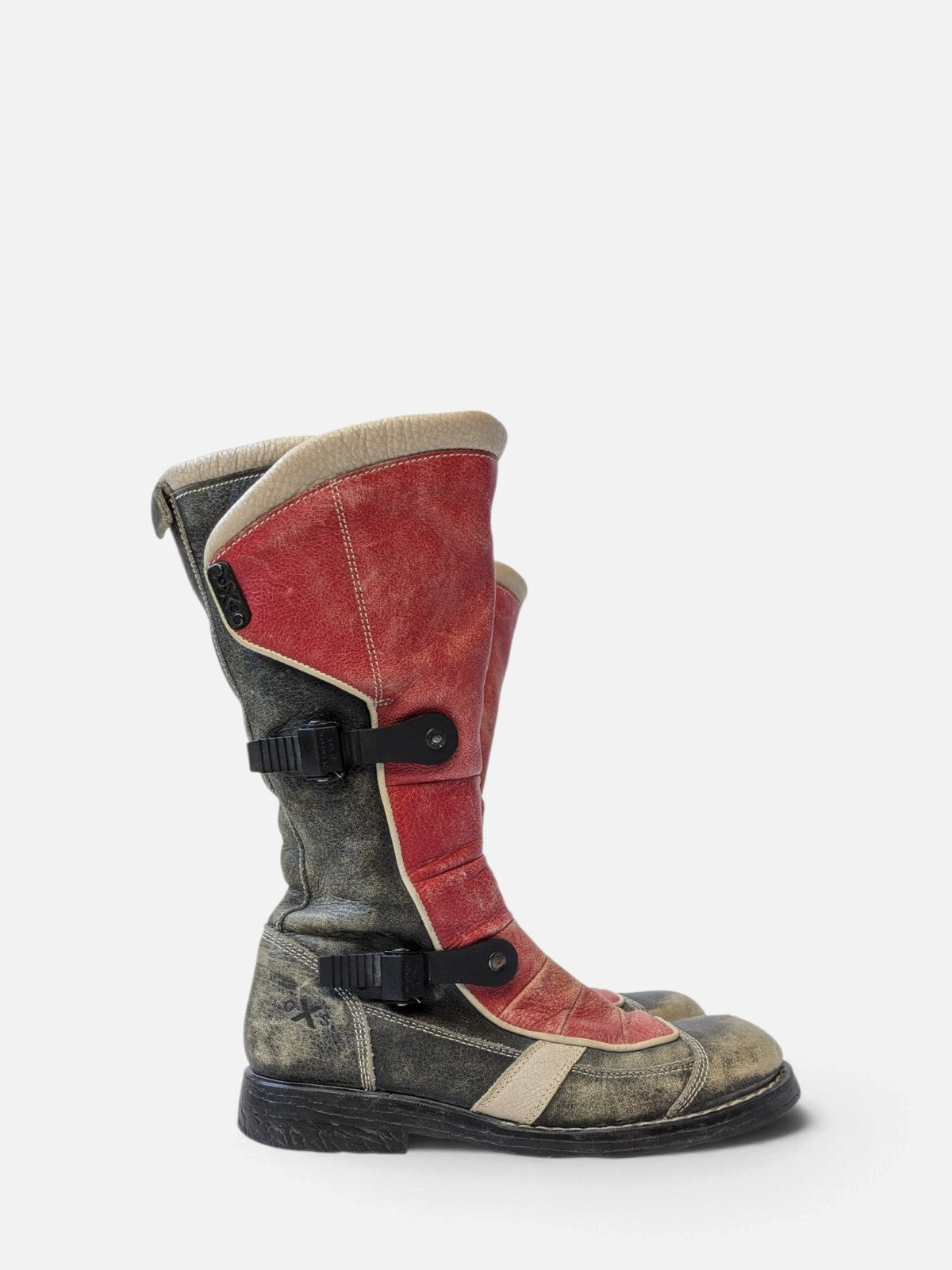 OxS biker grunge cyber boots (2000s)