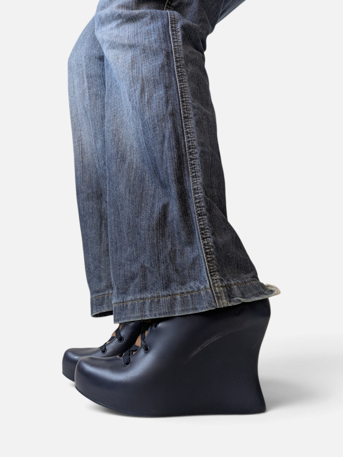 Melissa sculptural lace-up wedges (2000s)