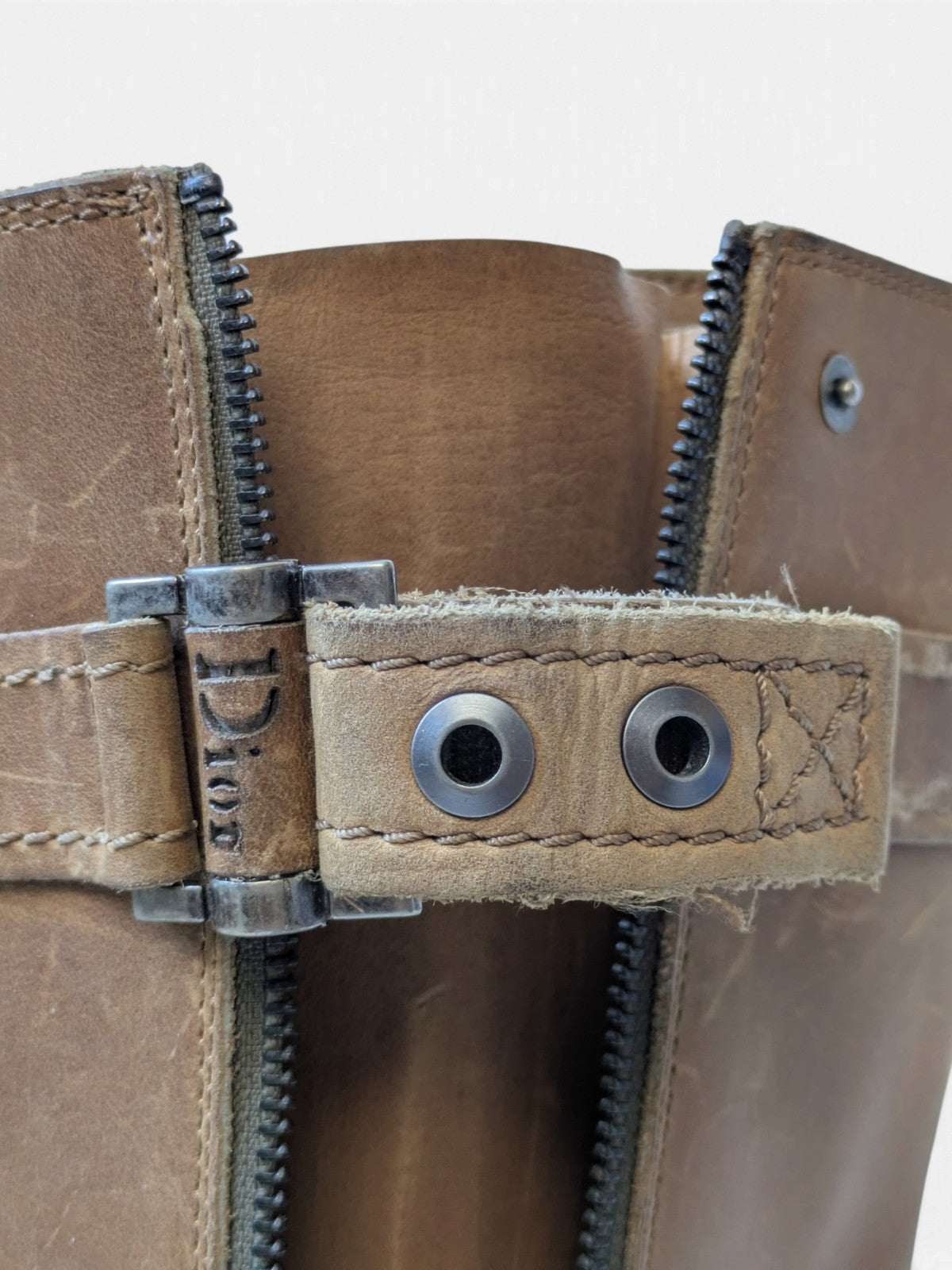 Christian Dior buckle biker boots (2000s/ John Galliano era)