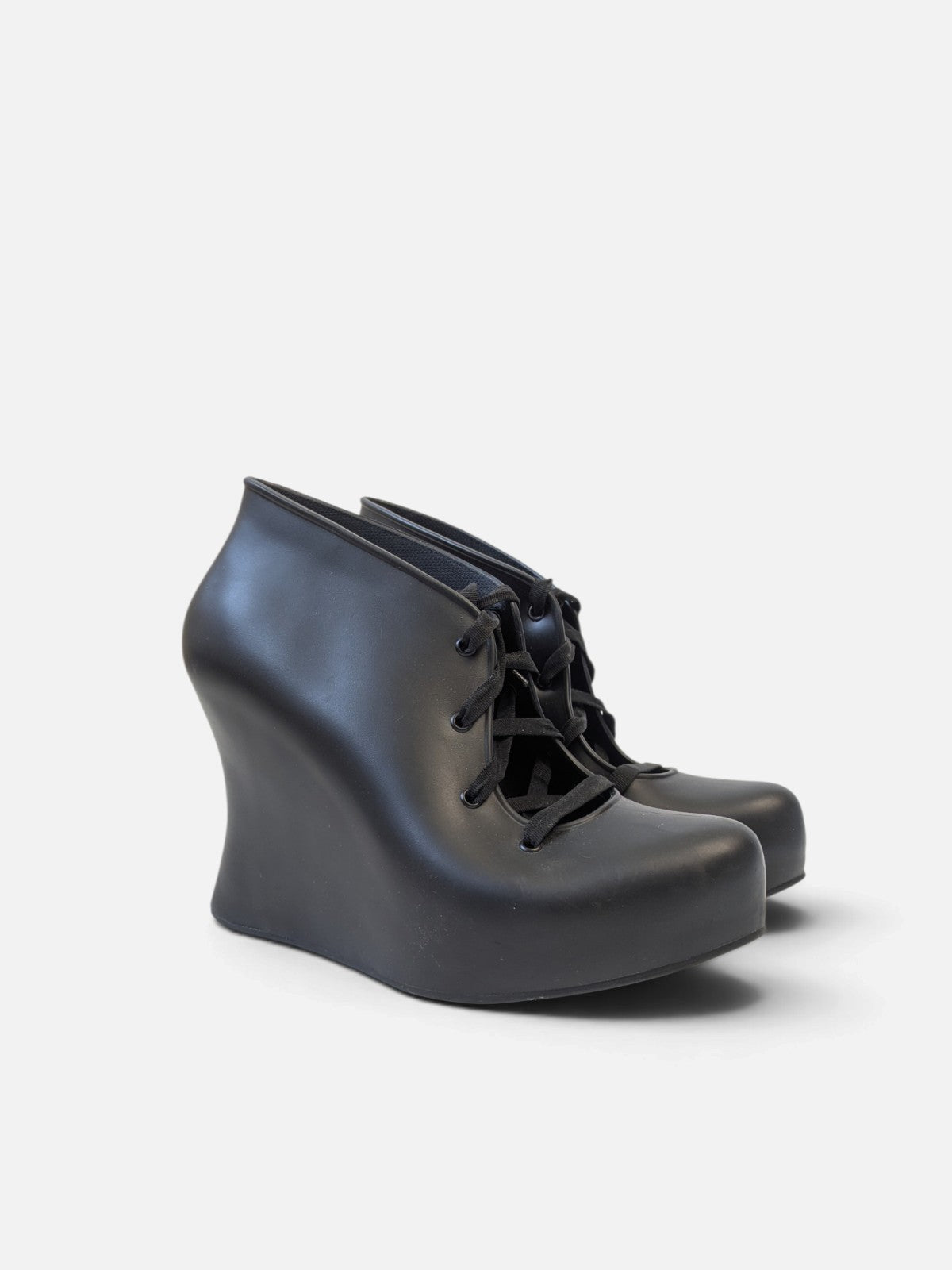 Melissa sculptural lace-up wedges (2000s)