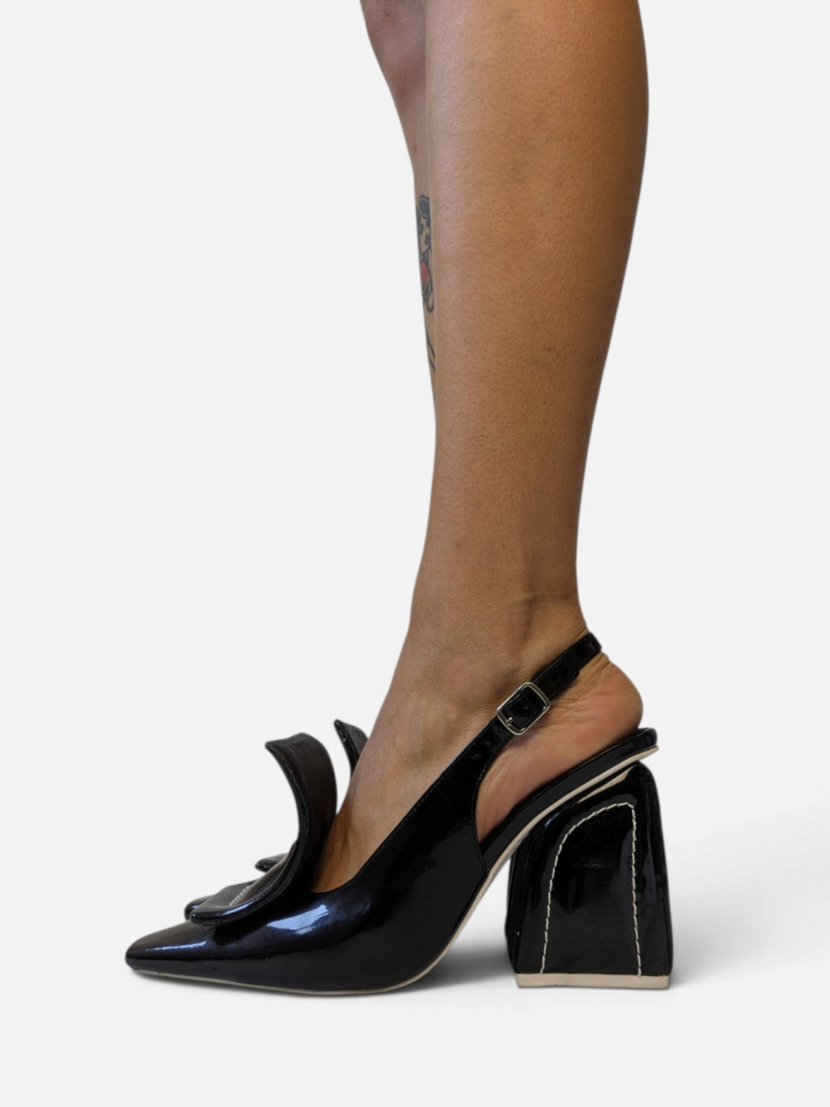 Jeffrey Campbell sculptural patent leather heels (2000s)